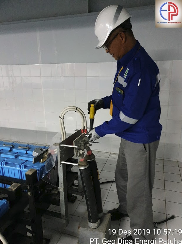 PT. Geo Dipa Patuha (PLTU) Testing Battery FIAMM Type 2 SLA 500, 19 Desember 2020